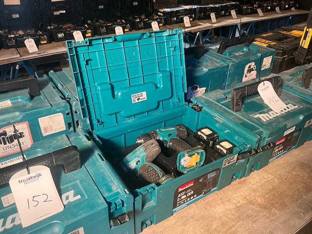 Makita ddf343 accu boormachine (2x) - afbeelding 1 van  4