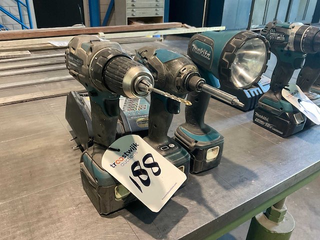 Makita ddf440 / btd134 schroefboormachine (2x) - afbeelding 2 van  3