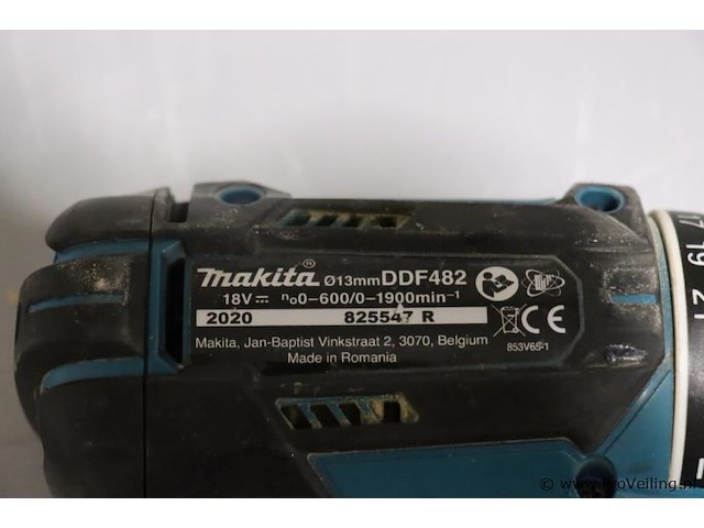 Makita ddf482 accu-boormachine, 18v - afbeelding 3 van  5