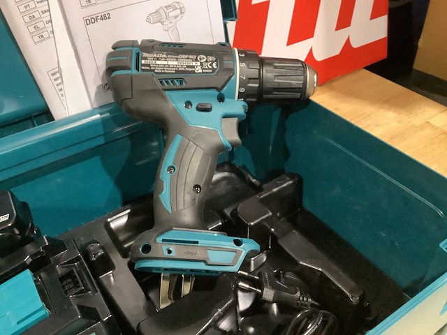 Makita ddf482 lxt 18v accu schroefmachine set - afbeelding 7 van  10
