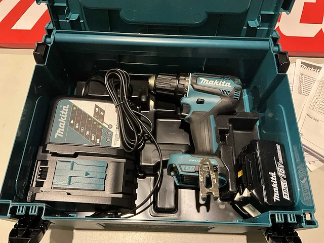 Makita ddf485rtj 18v lxt accu schroefmachine set - afbeelding 1 van  6