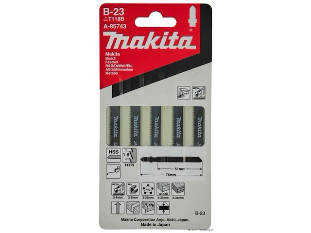 Makita decoupeerzaagblad b-23 - a-85743 - afbeelding 1 van  3
