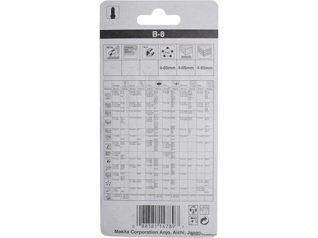 Makita decoupeerzaagblad hout 75mm b8- a-85232 - afbeelding 2 van  4