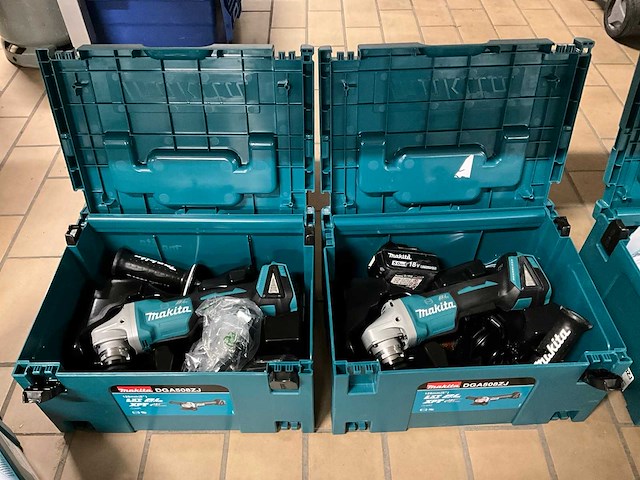 Makita dga 508 haakse slijpmachine (2x) - afbeelding 1 van  5