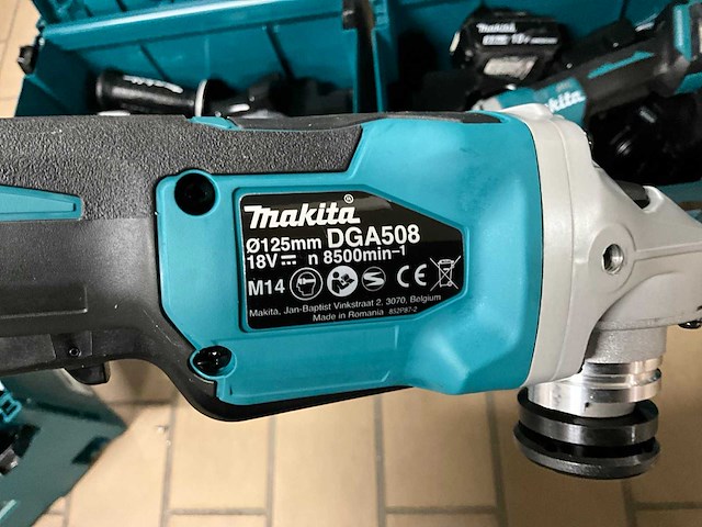 Makita dga 508 haakse slijpmachine (2x) - afbeelding 3 van  5