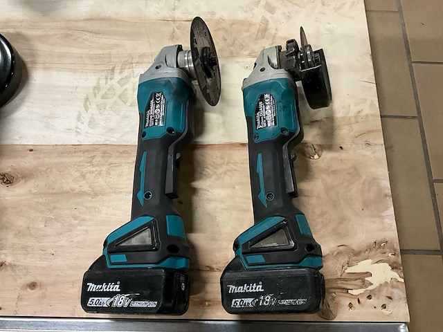 Makita dga 508 haakse slijpmachine (2x) - afbeelding 4 van  6