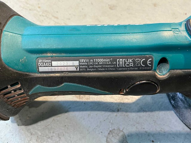 Makita dga452 haakse slijpmachine (2x) - afbeelding 3 van  4