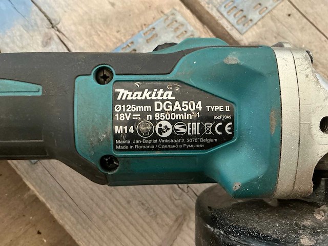 Makita dga504 haakse slijpmachine - afbeelding 4 van  5
