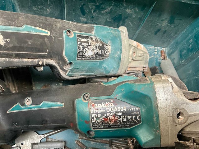 Makita dga504/dga519 haakse slijpmachine (2x) - afbeelding 3 van  3