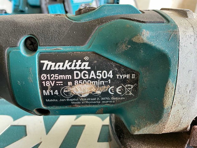 Makita dga504zj haakse slijpmachine - afbeelding 1 van  1