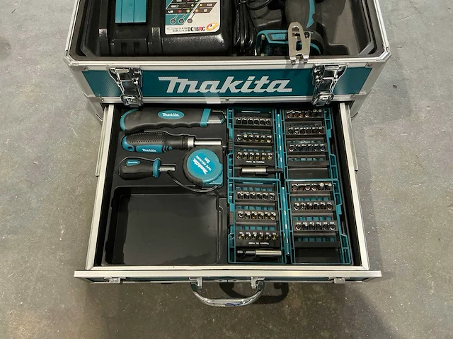 Makita dhp482 rfx accu klopboor-/schroefmachineset + gereedschapsset - afbeelding 3 van  9