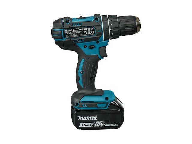 Makita dhp482rfj accu klop-/schroefboormachine 18v 3.0ah in mbox - afbeelding 3 van  3