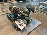 Makita dhp484 / btd134 schroefboormachine (2x) - afbeelding 1 van  3