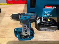 Makita dhp485 18v lxt accu klopboor-/schroefmachineset - afbeelding 1 van  2