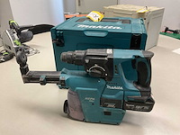 Makita dhr242 + dx07 boor-/breekhamer met stofafzuiging - afbeelding 1 van  4