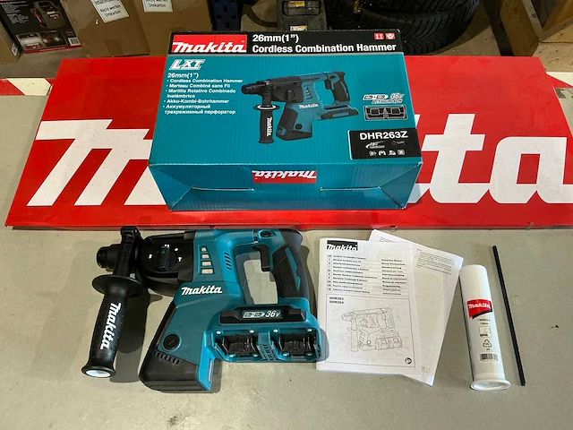 Makita dhr263z sds-plus combinatie boorhamer op accu - afbeelding 1 van  6