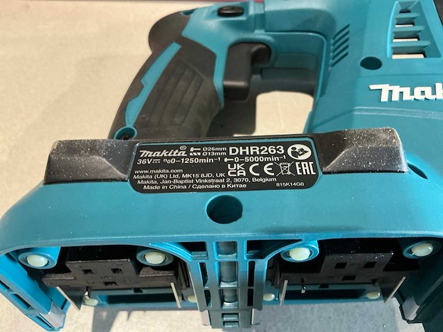 Makita dhr263z sds-plus combinatie boorhamer op accu - afbeelding 6 van  8