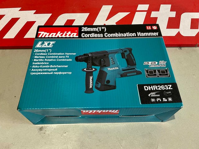 Makita dhr263z sds-plus combinatie boorhamer op accu - afbeelding 8 van  8