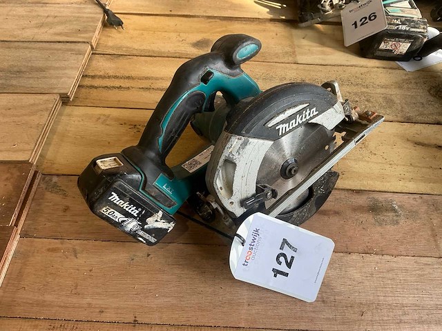 Makita dhs630 accu cirkelzaagmachine body - afbeelding 1 van  4
