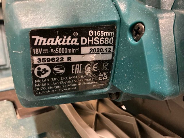 Makita dhs680 cirkelzaagmachine - afbeelding 3 van  3