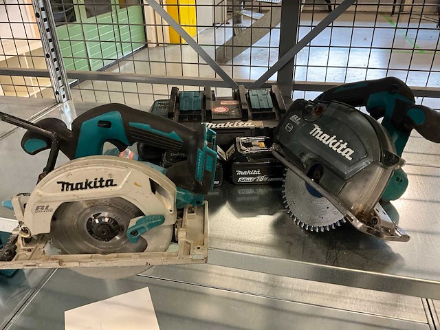 Makita dhs680 / dcs553 cirkelzaagmachine (2x) - afbeelding 1 van  6