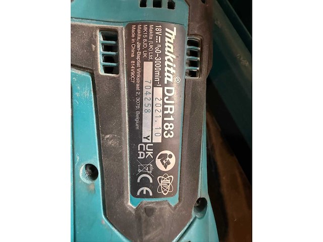 Makita djr183zj 18v lxt accu reciprozaag in mbox (zonder accu/lader) - afbeelding 2 van  3