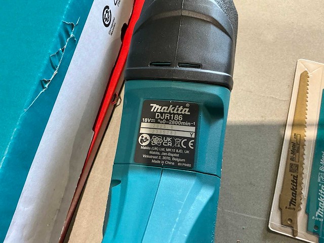 Makita djr186z accu reciprozaag - afbeelding 5 van  6