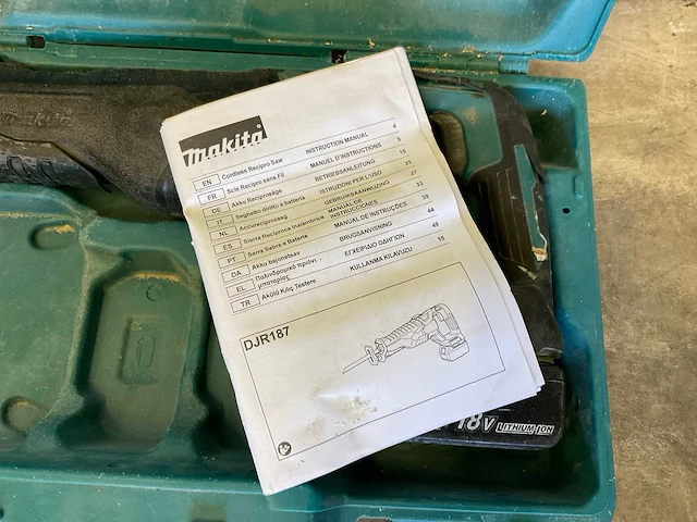 Makita djr187 reciprozaag | 18v - afbeelding 3 van  9