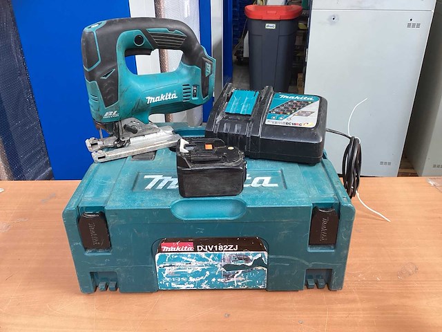 Makita djv182 decoupeerzaag incl. accu + acculader dc18rc + koffer - afbeelding 3 van  13
