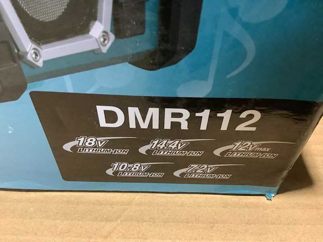 Makita dmr112 bluetooth/dab+ bouwradio op accu - afbeelding 2 van  8