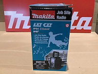 Makita dmr112 bluetooth/dab+ bouwradio op accu - afbeelding 1 van  3