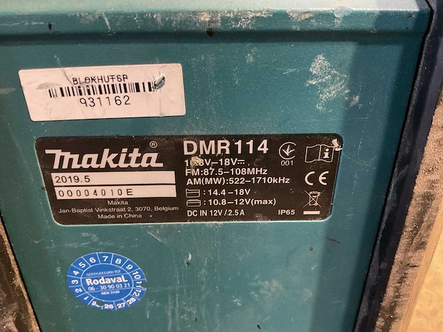 Makita dmr114 bouwradio - afbeelding 3 van  3