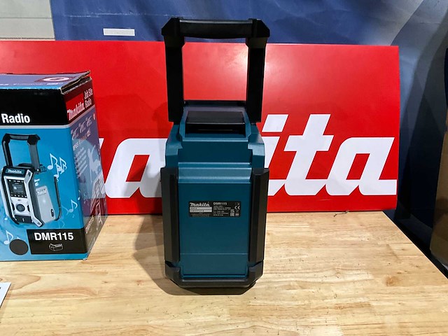 Makita dmr115 bluetooth/dab+ bouwradio op accu - afbeelding 4 van  5