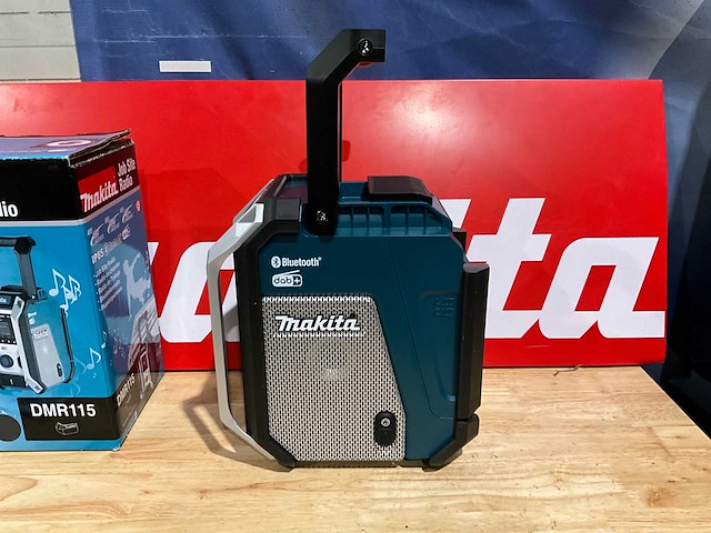 Makita dmr115 bluetooth/dab+ bouwradio op accu - afbeelding 5 van  6