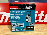 Makita dmr115 bluetooth/dab+ bouwradio op accu - afbeelding 6 van  6