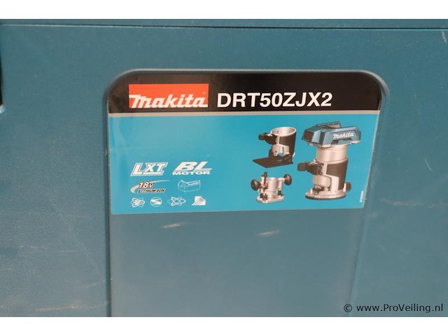 Makita drt50zjx2 koolborstelloze accu-boven- en kantenfrees, 18v - afbeelding 4 van  10
