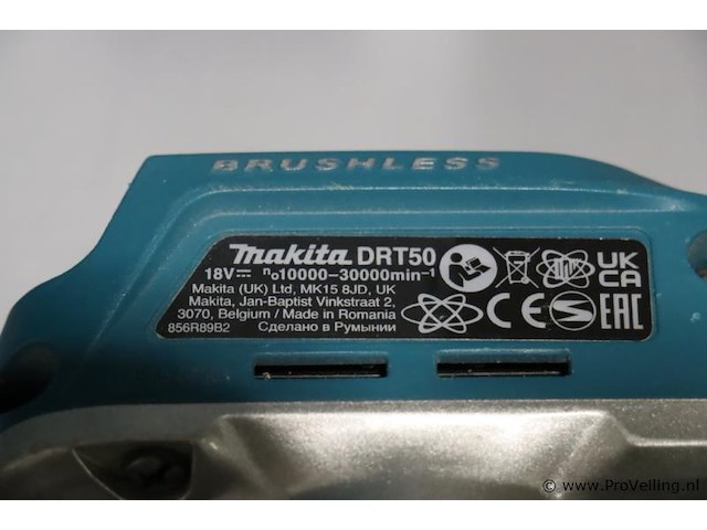 Makita drt50zjx2 koolborstelloze accu-boven- en kantenfrees, 18v - afbeelding 6 van  10