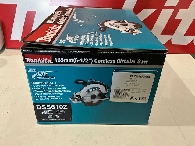 Makita dss610z cirkelzaagmachine - afbeelding 2 van  8