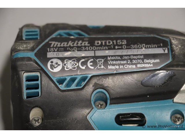 Makita dtd153 accu-slagschroevendraaier, 18v - afbeelding 3 van  5