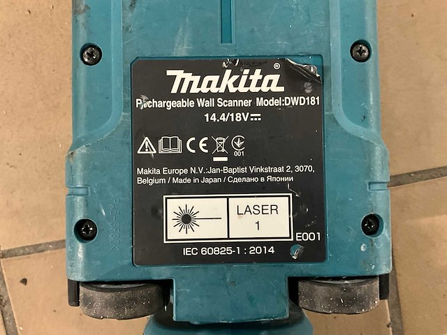 Makita dwd181 accu muurscanner - afbeelding 5 van  5