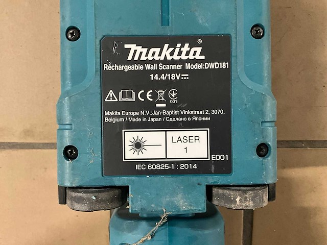 Makita dwd181 accu muurscanner - afbeelding 5 van  5