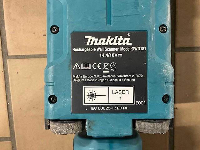 Makita dwd181 accu muurscanner - afbeelding 5 van  5