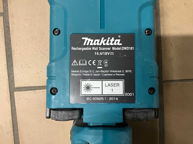 Makita dwd181 accu muurscanner - afbeelding 5 van  8