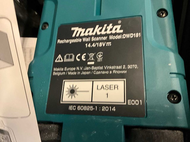 Makita dwd181zj muur scanner (2x) - afbeelding 4 van  4