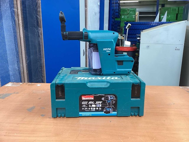 Makita dx01 stofafzuigadapter met opvang incl. koffer - afbeelding 1 van  8