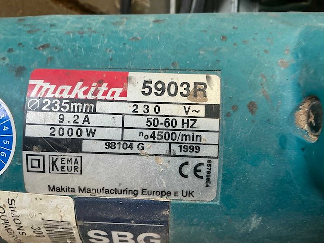 Makita electrisch gereedschap (3x) - afbeelding 9 van  9