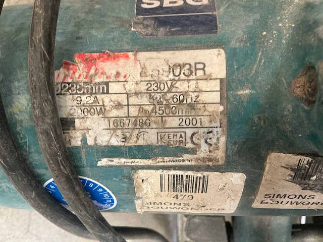 Makita electrisch gereedschap (5x) - afbeelding 7 van  15