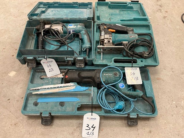 Makita elektrisch gereedschap (3x) - afbeelding 1 van  4