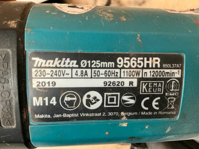 Makita en hikoki haakse slijpmachine (2x) - afbeelding 7 van  9
