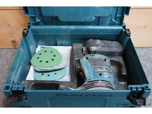 Makita excentrische schuurmachine dbo180, 18v - afbeelding 1 van  6